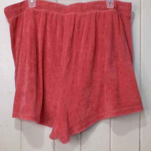 Old Navy Shorts 3X Terry Cloth Pull On Elastic Wasit Drawstring Pockets Peach - Picture 10 of 14